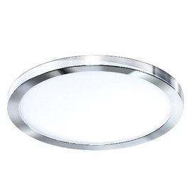 Slim vestavné koupelnové svítidlo LED 12W 1000lm 4000K 14,5cm kulaté IP44, chromové
