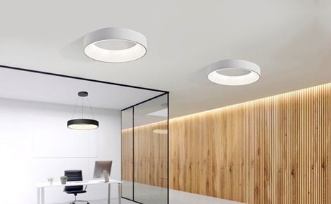 Sovana přisazené svítidlo LED 73W 5010lm 2700-6500K 80cm kulaté IP20, černé + ovladač 4