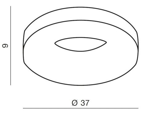 AZ2947 LED Stropní svítidlo RING 1xLED/18W/230V 3
