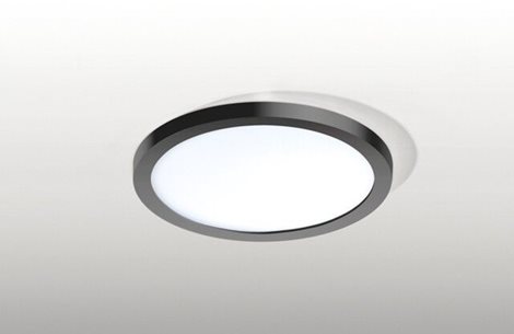 Slim 15 Round zápustné LED svítidlo AZ2843 12W 1000lm 4000K RA>90 black acryl 145mm IP44 černé 2