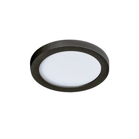 Slim vestavné koupelnové svítidlo LED 6W 500lm 4000K 9cm kulaté IP44, černé 1