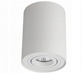 BROSS stropní bodové svítidlo 1x GU10 50W bez zdroje 9,6cm kulaté IP20, bílé