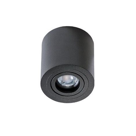 Brant přisazené bodové svítidlo 1x GU10 50W bez zdroje 9cm kulaté IP20, černé 1