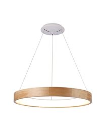 Silvam 65 závěsné svítidlo LED 50W 3250lm 3000K 67cm kulaté IP20, světlé dřevo
