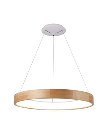 Silvam 65 závěsné svítidlo LED 50W 3250lm 3000K 67cm kulaté IP20, světlé dřevo 1