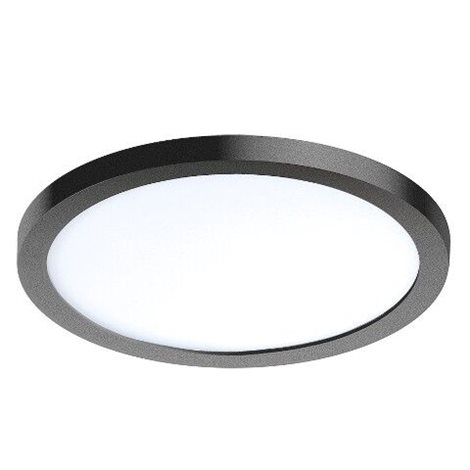 Slim vestavné koupelnové svítidlo LED 12W 1000lm 3000K 14,5cm kulaté IP44, černé 1