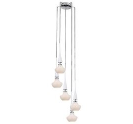 TASOS závěsné svítidlo 5x E14 25W bez zdroje 43cm IP20, bílé