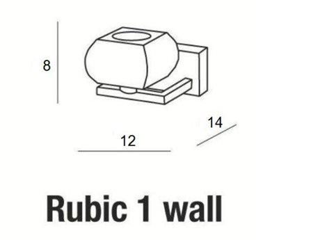 RUBIC nástěnné svítidlo 1x G9 40W bez zdroje IP20, chrom/křišťál 3