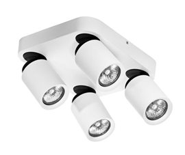 TOMI přisazené svítidlo 4x GU10 50W bez zdroje 21cm IP20, bílé