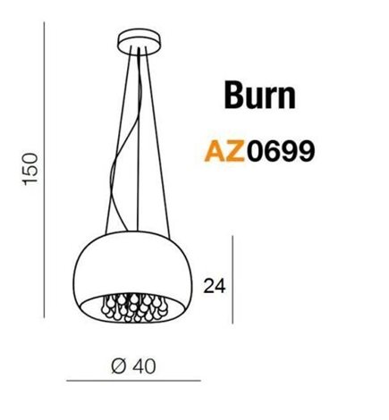 AZ0699 Burn pendant/top 2
