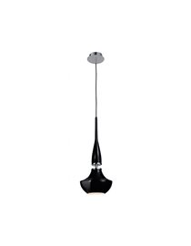 TASOS závěsné svítidlo 1x E14 25W bez zdroje 15cm IP20, černé