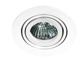 CARLO podhledové svítidlo 1x GU10 50W bez zdroje 10cm kulaté IP20, bílé