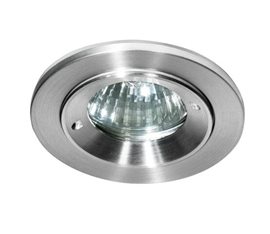 TITO koupelnové podhledové svítidlo 1x GU10 50W bez zdroje 8cm kulaté IP54, hliníkové