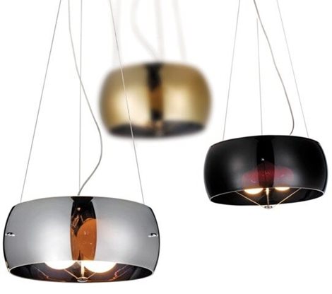 COSMO závěsné svítidlo 3x E27 60W bez zdroje 40cm IP20, černé 3