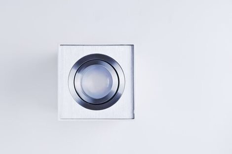 ELOY stropní bodové svítidlo 1x GU10 50W bez zdroje 9,5cm hranaté IP20, hliníkové 4