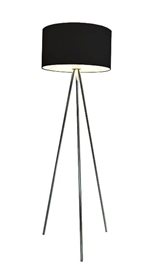 FINN stojací lampa 1x E27 60W bez zdroje 146cm IP20, černá