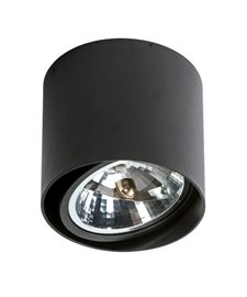 Alix přisazené bodové svítidlo 1x GX53 50W bez zdroje 13,2cm kulaté IP20, černé