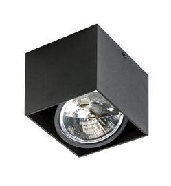 Alex přisazené bodové svítidlo 1x GX53 50W bez zdroje 13,2cm hranaté IP20, černé