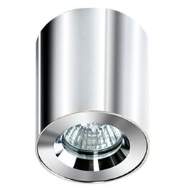 Aro venkovní stropní svítidlo 1x GU10 50W bez zdroje 8cm kulaté IP54, chromové 