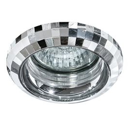 Cloe podhledové svítidlo 1xGU10 50W bez zdroje 8cm kulaté IP20, chrom/křišťál