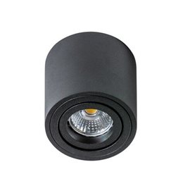 Mini Bross stropní přisazané svítidlo 1x GU10 50W bez zdroje 8cm kulaté IP20, černé