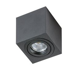 Mini Eloy stropní přisazené svítidlo 1x GU10 50W bez zdroje 8cm hranaté IP20, černé