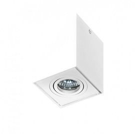 Mini Eloy stropní přisazené svítidlo 1x GU10 50W bez zdroje 8cm hranaté IP20, bílé