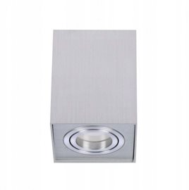 Mini Eloy stropní přisazené svítidlo 1x GU10 50W bez zdroje 8cm hranaté IP20, hliníkové