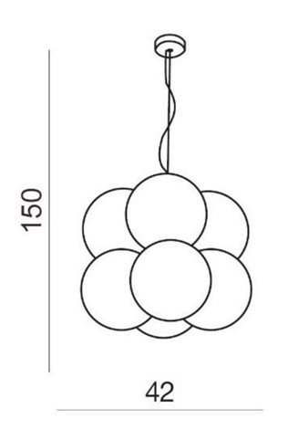 AZ2057 Aris 8 pendant (white) 2