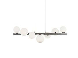 Sybilla 7 závěsné svítidlo 7x G9 6W bez zdroje 82cm IP20, chromové
