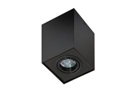 Eloy 1 přisazené bodové svítidlo 1x GU10 50W bez zdroje 9,5cm hranaté IP20, černé