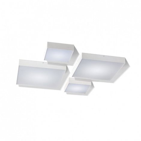 Monza Square 40 přisazené svítidlo LED 50W 4200lm 3000K 40cm hranaté IP20, bílé 4