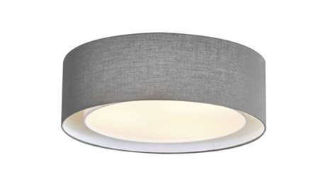 Milo stropní svítidlo 3x E27 60W bez zdroje 50cm kulaté IP20, šedé 1
