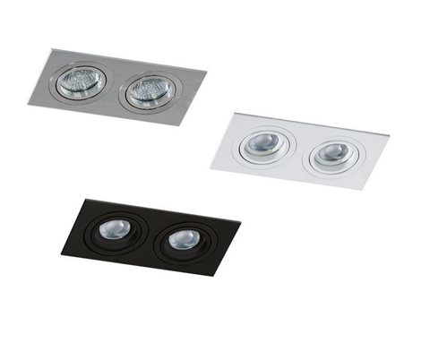 Caro 2 Square podhledové svítidlo 2x GU10 50W bez zdroje 17,4cm hranaté IP20, černé 4