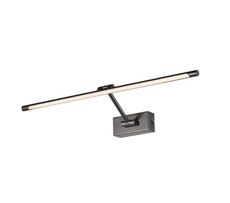 Davinci nástěnné svítidlo 12W 835lm 3000K 70cm IP20, černý chrom 1
