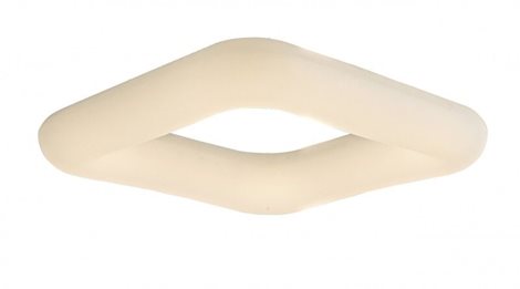 Donut přisazené svítidlo LED 84W 7140lm 2700-6000K 60cm hranaté IP20, bílé + ovladač 1