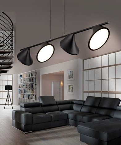 Clamor závěsné svítidlo LED 40W 2800lm 3000K 100cm IP20, černé 2