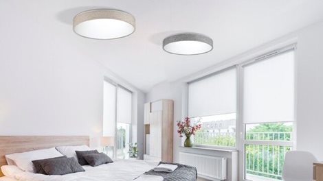 Collodi 48 přisazené svítidlo LED 50W 3390lm 3000-6500K 48cm kulaté IP20, šedé + ovladač 5