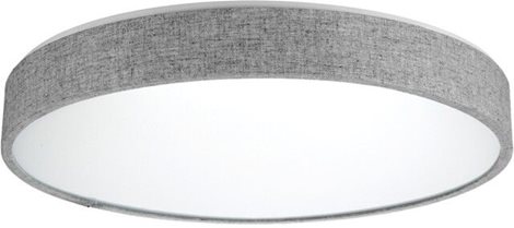 Collodi 48 přisazené svítidlo LED 50W 3390lm 3000-6500K 48cm kulaté IP20, šedé + ovladač 1