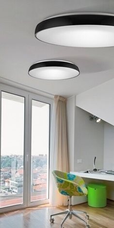 Cortona stropní svítidlo LED 24W 1600lm 3000K 41cm kulaté IP20, šedé 3