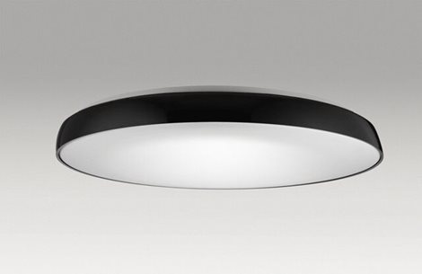 Cortona stropní svítidlo LED 50W 2550lm 3000K 58cm kulaté IP20, černé 3