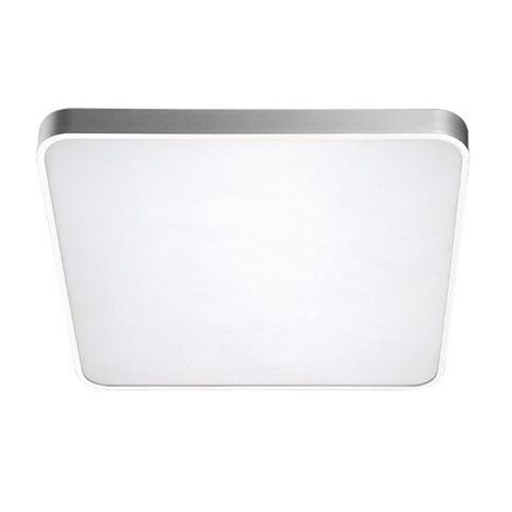 Quadro přisazené svítidlo LED 60W 4610lm 3000-6500K CCT 50cm hranaté IP20, stříbrné + ovladač 1