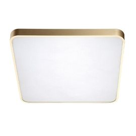 Quadro přisazené svítidlo LED 60W 4610lm 3000-6500K CCT 50cm hranaté IP20, zlaté + ovladač