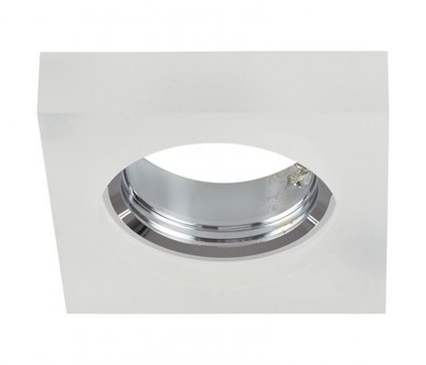 Savio  zápustné svítidlo 1x GU10 50W bez zdroje 8,5cm hranaté IP20, bílá 1