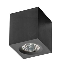 Nano přisazené bodové svítidlo LED 6W 360lm 3200K 5,6cm hranaté IP20, černé
