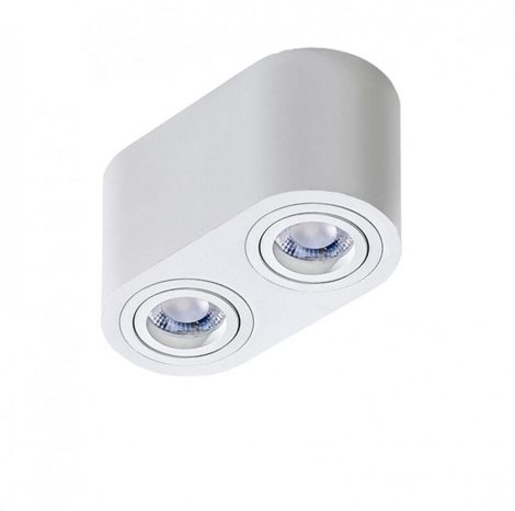 Brant 2 přisazené svítidlo 2x GU10 50W bez zdroje 18,5cm IP20, bílé 1