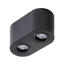 Brant 2 přisazené svítidlo 2x GU10 50W bez zdroje 18,5cm IP20, černé