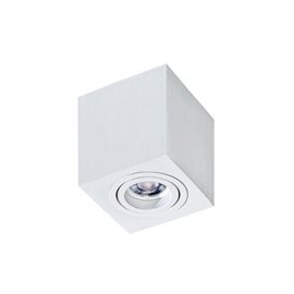 Brant přisazené bodové svítidlo 1x GU10 50W bez zdroje 9cm hranaté IP20, bílé