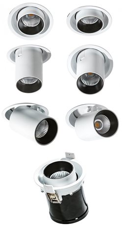 Luna zápustné svítidlo LED 15W 1150lm 3000K stmívatelné IP20, černé 7