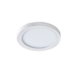 Slim vestavné koupelnové svítidlo LED 6W 500lm 3000K 9cm kulaté IP44, bílé